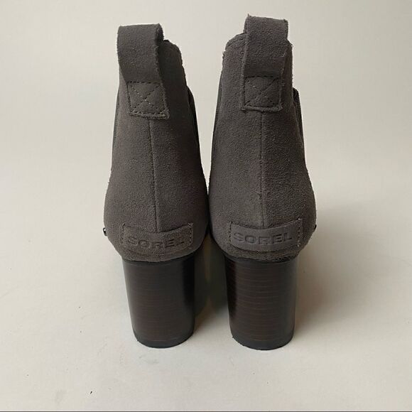 Sorel Addington Chelsea Ankle Boots Black Heel Quarry Black 8.5 - Picture 4 of 6